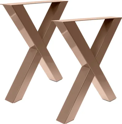 Produktbild von Tischgestell X 80/80 Graubeige RAL 1019