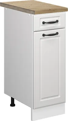 Image de Meuble cuisine Vicco R-Line Blanc campagne 30cm , PT Chêne, Model 46811