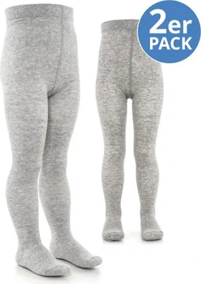Produktbild von LaLoona Strumpfhose 2er Pack - Grau Melange