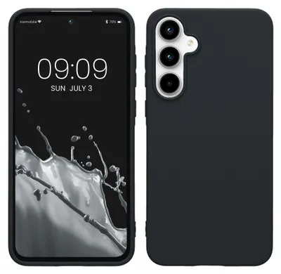 Produktbild von kwmobile Handyhülle für Samsung Galaxy A55 5G Hülle - TPU Case - Kabelloses Laden - Schutzhülle Cover in Heidelbeerblau