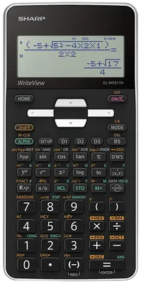 Produktbild von Sharp EL-W531TH, Tasche, Display-Rechner, Akku, Schwarz, Grau