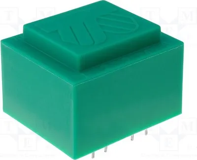 Zdjęcie produktu dla 1 x Transformator: napięcie wejściowe 230 VAC, napięcie wyjściowe 7,5 V, prąd wyjściowy 100 mA, moc 1,5 VA, model TEZ1.5/D230/7.5-7.