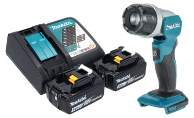Image de Makita DML 808 RT Projecteur portatif sans fil 14,4 / 18 V 190 lm LED + 2x batterie 5,0 Ah + chargeur