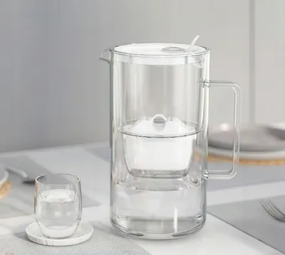 Zdjęcie produktu dla Dzbanek do filtrowania wody szklany biały Glass 2,5L z filtrem Maxfor Mg Aquaphor