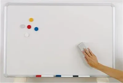 Image de Kit de démarrage pour tableau blanc - complet et maniable - 5 pièces - blanc