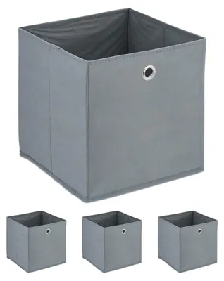 Produktbild von Aufbewahrungsbox, 4er-Set, faltbar, H x B x T: 30 x 30 x 30 cm, Stoffbox mit