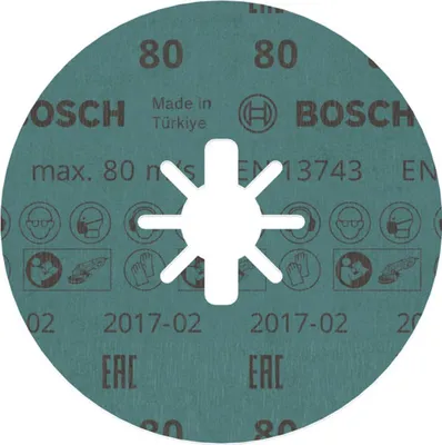 Obrázok produktu pre Bosch 2 608 619 186, Brúsny kotúč, Oceľ, Červená, Kolo, 2,22 cm, 12,5 cm