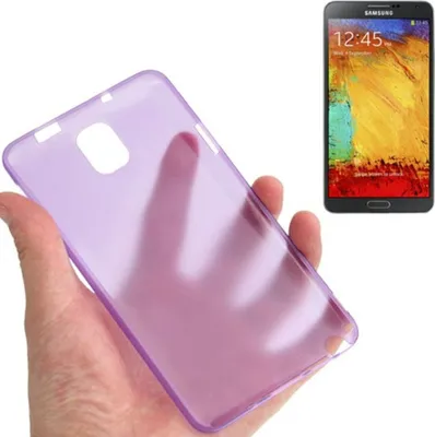 Produktbild von Schutzhülle Case Ultra Dünn 0,3mm für Handy Samsung Galaxy Note 3 N9000 Lila / Violett Transparent