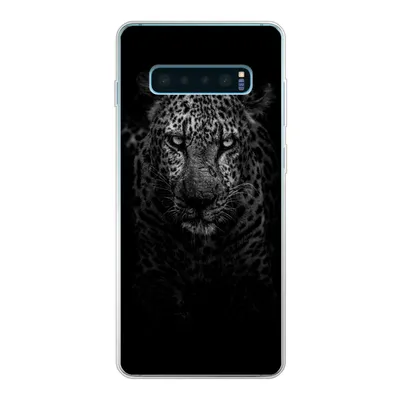 Produktbild von MuchoWow® Handyhülle Schutzhülle Hülle für Samsung Galaxy S10 Lite Leopard - Schwarz - Weiß Silikon Softcase Handy Hülle - Schutz