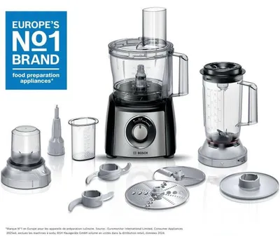 Image de Robot multifonction BOSCH MULTI TALENT MCM3501M - Noir et acier inoxydable