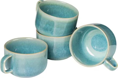 Produktbild von Kaffeeobertassen-Set, Steinzeug Kaffeeobertassen-Set, Steinzeug TIEFER SEE Gipfelstück