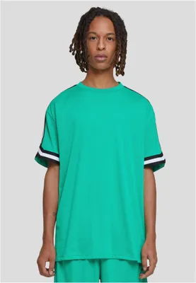 Obrázek produktu pro Pánské tričko Urban Classics Oversized Stripes Mesh Tee ferngreen - M