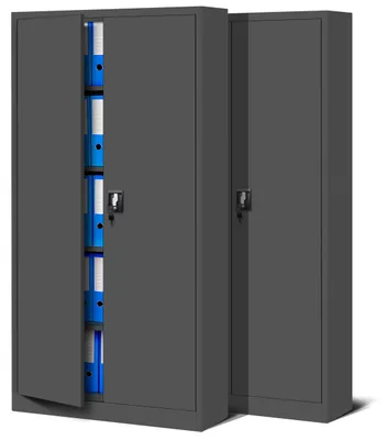 Produktbild von Jan Nowak 2er Set Aktenschrank Metallschrank, abschließbar, 185x90x40 cm