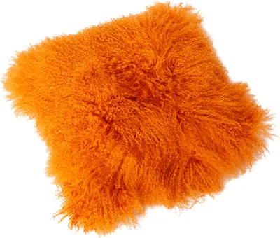 Produktbild von Tibetlamm Kissen Kissenbezug (ohne Inlet) JAY12 Orange 30x30cm