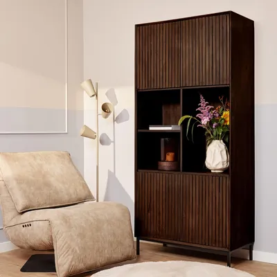 Productafbeelding van StarFurn Vakkenkast Madison Bruin 90cm