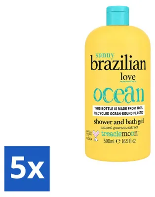 Produktbild von 5 x Treaclemoon Brazilian Love Duschgel und Badezusatz - 500 ml - Vorteilspackung - 5 Stück