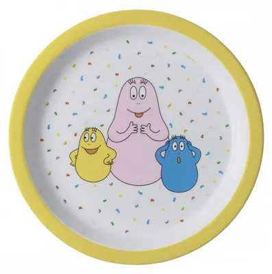 Image de Petit Jour Assiettes Bébé Barbapapa 18cm
