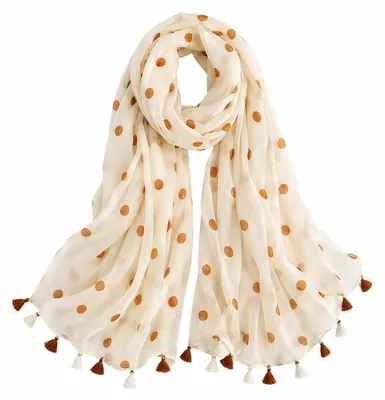 Immagine prodotto di Sciarpa da donna, motivo floreale, 180 x 85 cm, cotone, morbida e leggera