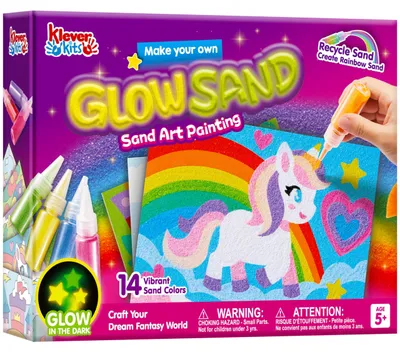 Produktbild von Klever Kits GlowSand Sandkunstmalerei