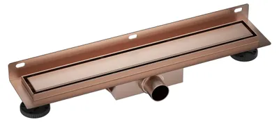 Obrázok produktu pre BALNEO nástenný sprchový žľab Wall and Floor NEXT 80 cm v medenej farbe