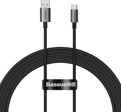 Zdjęcie produktu dla Baseus 161130, 1,5 m, USB A, USB C, USB 2.0, 0,48 Gbit/s, Czarny