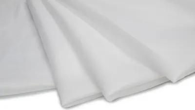 Produktbild von Futterstoff aus Polyester, leicht durchscheinend, Weiß 50 x 150 cm