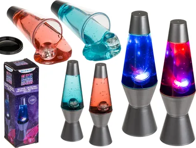 Produktbild von Knet-Schleim in Lampenform, Motion Rocket, mit LED-Kugel (inkl. Batterien) ca. 19 cm, 2-farbig sortiert