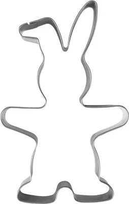 Produktbild von Zenker Ausstecher Knuddelhase Perfekt für Kekse zu Ostern Edelstahl, spülmaschinengeeignet, 10 x 7 x 2,6 cm, Designed in Germany