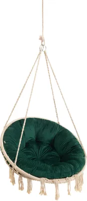 Image de Coussin "Stork House" - Ø 92 cm - pour fauteuil et siège suspendu - Velvet, doux & élégant | Coussins, Lavable Support, Rond, Swing, Balançoire | PillowPrim