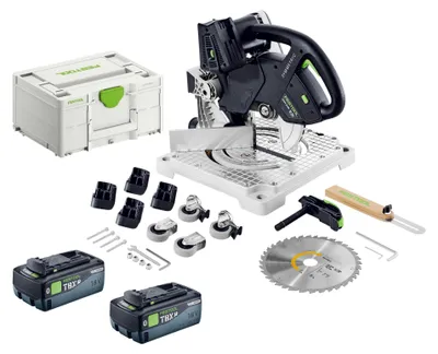 Immagine prodotto di Festool SYMC 70 EB-Basic Sega circolare a batteria 36 V (2 x 18 V) 216 mm + 2 batterie da 8,0 Ah + Systainer - senza caricabatterie