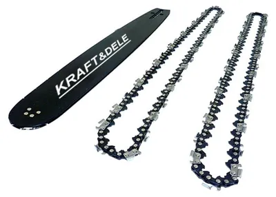 Produktbild von Kraft&Dele KD10151 Führungsschiene + 2 Ketten 38cm 15"