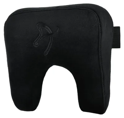 Image de Arozzi Coussin de Nuque pour Chaises - Mousse à Mémoire de Forme - Velours - Noir