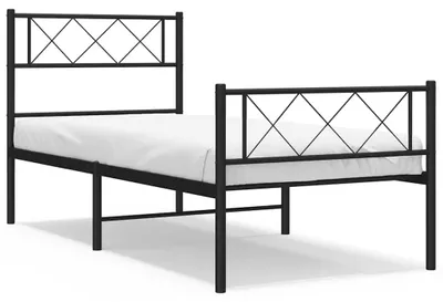 Obrázok produktu pre Kovový rám postele 100 x 190 cm s opierkou
