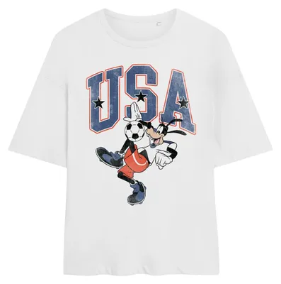 Produktbild von Disney - "Football USA" T-Shirt für Damen, Übergroß TV34711 (XL) (Weiß)