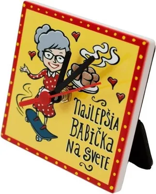 Immagine prodotto di GiftyCity Orologio in Vetroceramica 11 cm, la migliore nonna