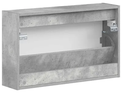 Produktbild von vidaXL Wandmontierter Schuhschrank ZWOLLE 71 x 17 x 43 cm Betongrau