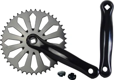 Produktbild von Kettenradgarnitur Vierkant Crystal, schwarz 44 Z