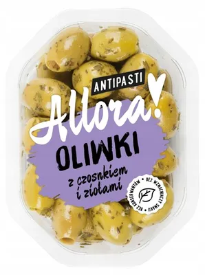 Obrázek produktu pro Zelené olivy s česnekem a bylinkami 100 g