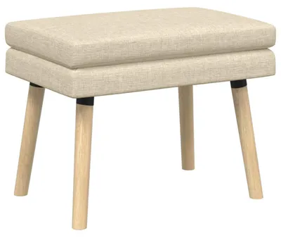Produktbild von vidaXL Doppellagige Bank Creme 60 x 40 x 46 cm Stoff