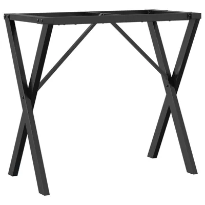 Image de vidaXL Support de table à manger en X 80x40x73 cm acier