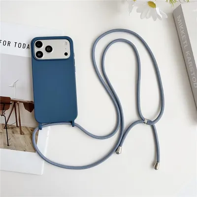 Produktbild von iPhone 18 Pro Max / 17 Pro Max Hülle - Coverup Colour TPU Back Cover mit Handykette - Blau