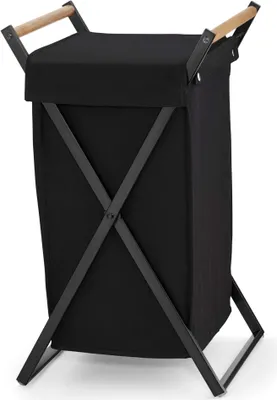 Obrázek produktu pro Kela 24262, 88 l, Čtverec, Textil, Kov, Dřevo, Černá, 370 mm, 350 mm