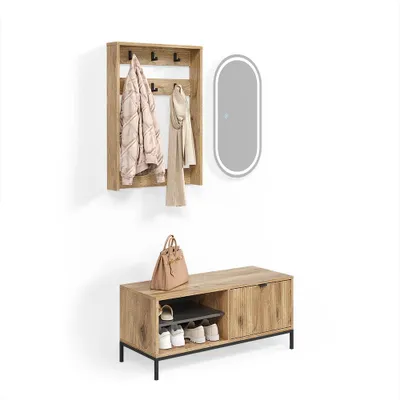 Image de Vestiaire Livinity Aterno Chêne Viking Set, 3 pièces, Model 58863