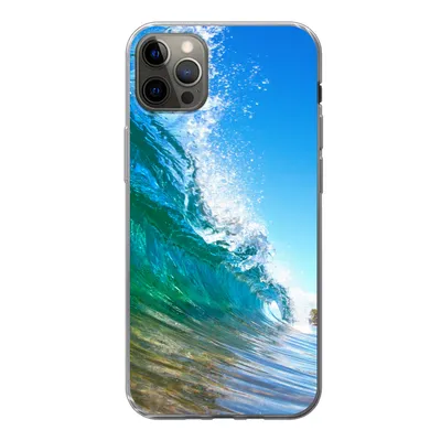 Produktbild von MuchoWow® Handyhülle Schutzhülle Hülle für iPhone 13 Pro Max Nahaufnahme einer Welle, die sich vor der Küste von Hawaii bricht Silikon Softcase Handy Hülle - Mobiltelefon