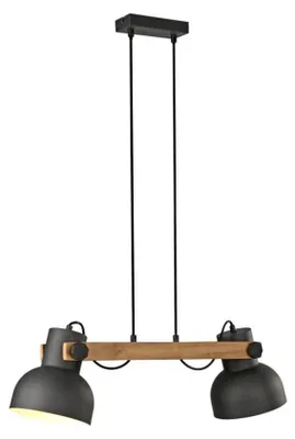Image de JUST LIGHT CUP 2.0 Suspension E27 max. 60 W double noir 15742-18
