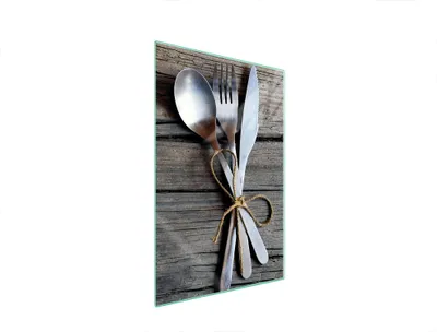 Produktbild von Glasschneidebrett 35X52 Besteck