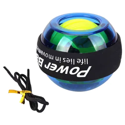 Immagine prodotto di Allenatore da polso a LED, palla giroscopica di rilassamento, strumento di fitness muscolare di alta qualità (blu)