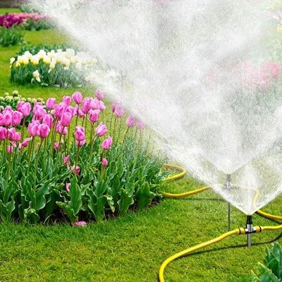 Produktbild von 2 Stück Rasensprenger, 360° Impuls-Sprinkler, 1-Zoll-Bewässerungssystem, automatischer, kreisförmiger Rasensprenger, verstellbar für die Gartenbewässerung