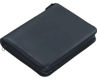 Produktbild von Alassio Ringbuchmappe "LUINO", DIN A5, Kunstleder, schwarz