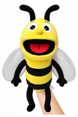 Produktbild von Handpuppe Tierhandpuppe Fingerpuppe - 40 cm - Plüsch - Insekten, Bienen, Schmetterlinge und Libellen